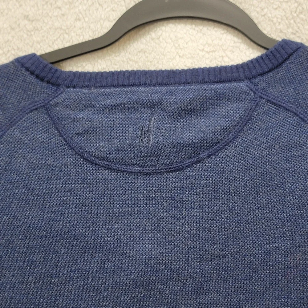 Johnnie-O Boggs Navy Extrafine Merino‎ Wool Crewneck Sweater Mens XXL JMSW1840